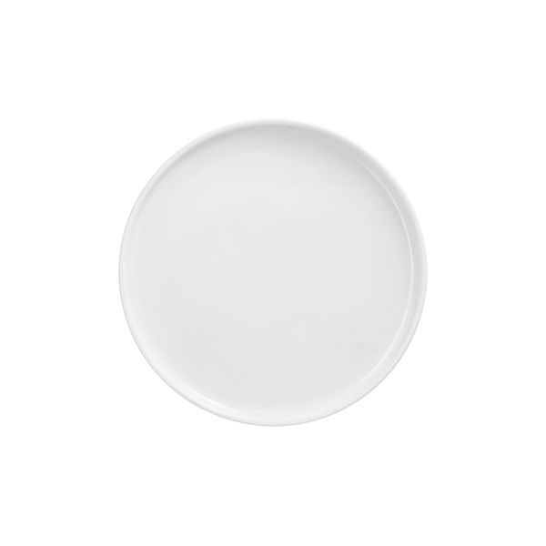 Fingerfood-Teller aus Porzellan, rund Ø 16 cm · 1,2 cm weiss "Ano" - Bild 1