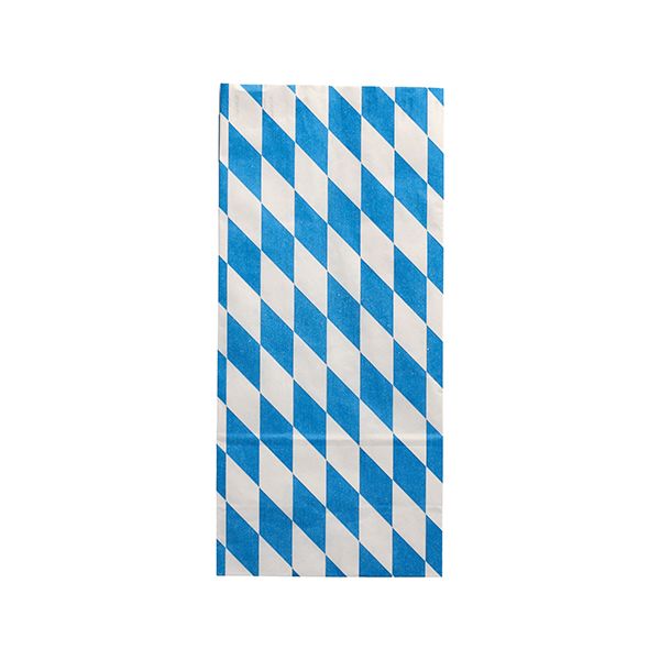Hähnchenbeutel, Papier mit Alu-Einlage 28 x 13 x 8 cm "Bayrisch blau" 1/1 - Bild 1