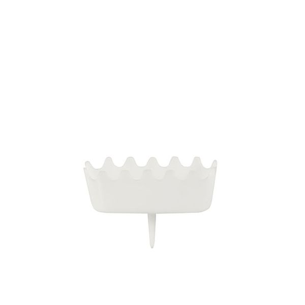 Halter für Zahlenkerzen 3,8 x 4,9 x 1,2 cm weiss - Bild 1