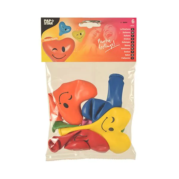 Herzluftballons Ø 28 cm farbig sortiert "Heart - Blinky" large - Bild 2