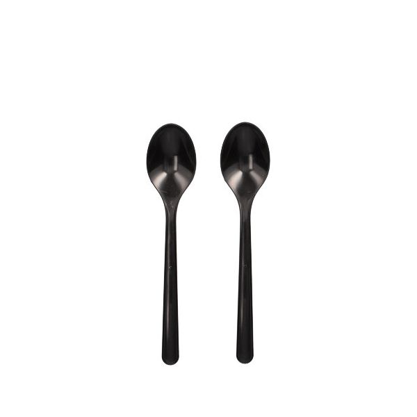 Kaffeelöffel (Mehrweg), Bio-PP, 13 cm, schwarz, extra stabil - Bild 1
