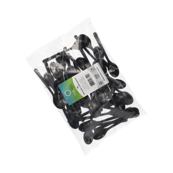 Kaffeelöffel (Mehrweg), Bio-PP, 13 cm, schwarz, extra stabil - Bild 2