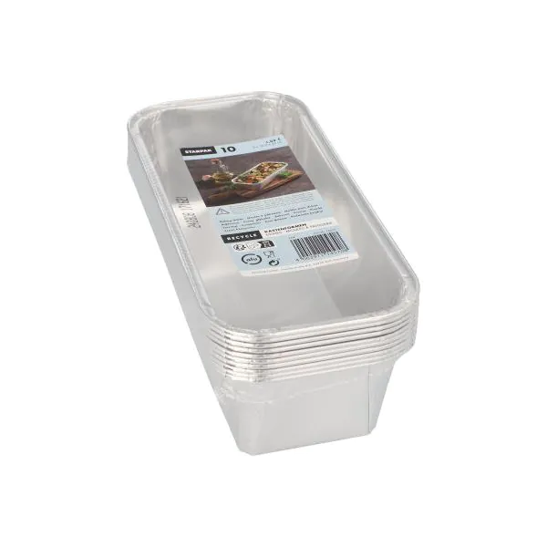 Kastenformen, Alu eckig 1,09 l 6 x 10,2 x 23 cm - Bild 3