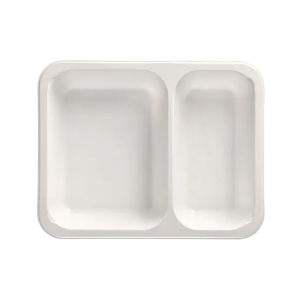 Mikrowellenschalen, PP 2-geteilt 1205 ml weiss - Bild 1