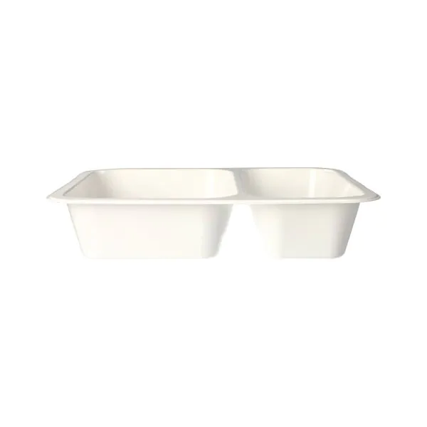 Mikrowellenschalen, PP 2-geteilt 1205 ml weiss - Bild 3