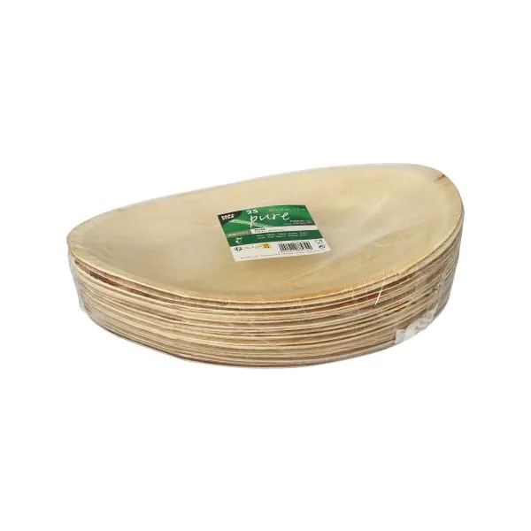 Palmblatt Teller "pure" oval 18 x 32 cm - Bild 2