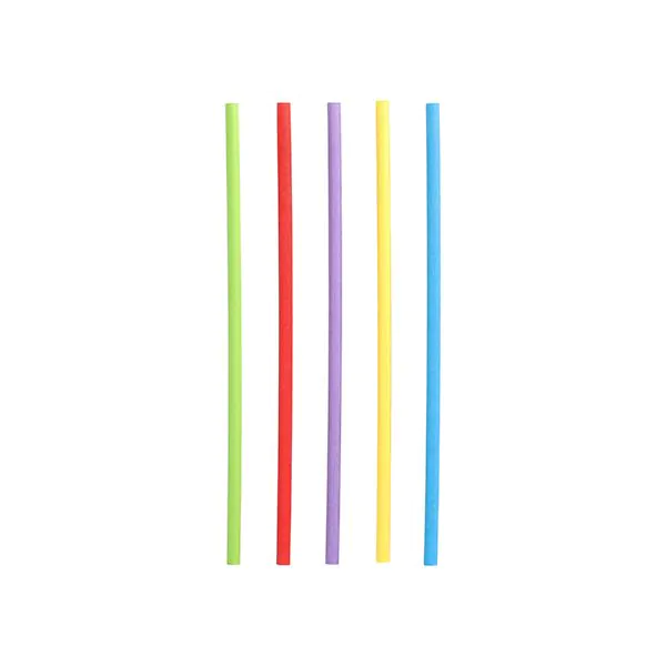 Papierstrohhalme Ø 6 mm · 20 cm farbig sortiert - Bild 1