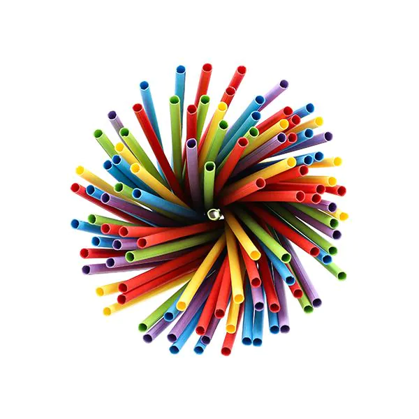 Papierstrohhalme Ø 6 mm · 20 cm farbig sortiert - Bild 2