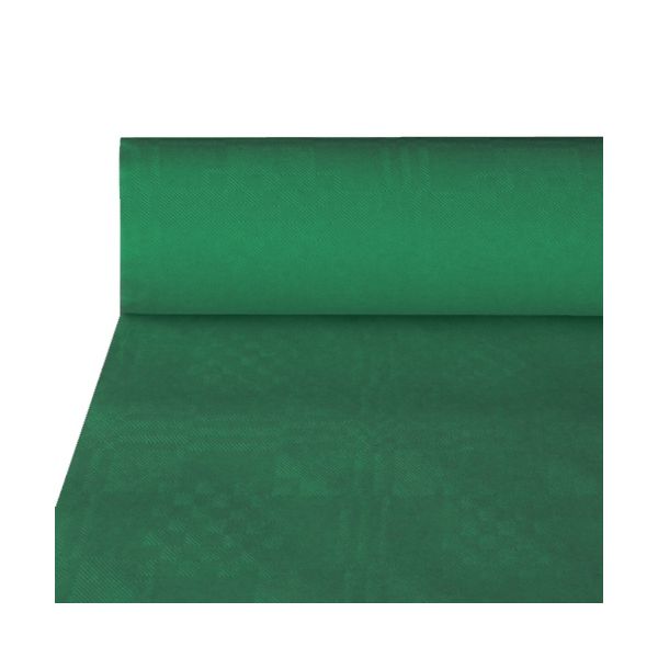 Papiertischdecke, dunkelgrün mit Damastprägung 50 x 1 m - Bild 1