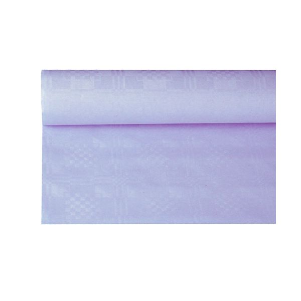 Papiertischdecke flieder mit Damastprägung 8 x 1,2 m - Bild 1