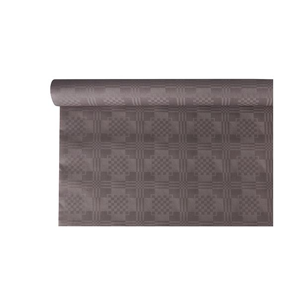 Papiertischdecke grau mit Damastprägung 6 x 1,2 m - Bild 1