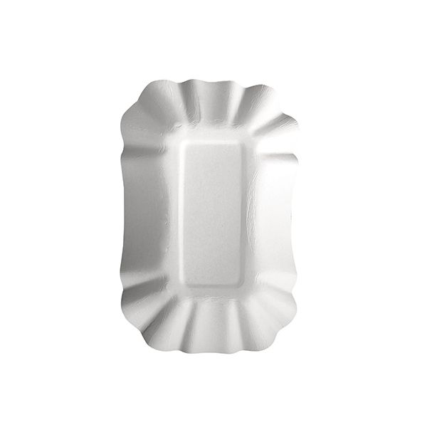 Pappschalen eckig "pure" 9 x 14 x 3 cm weiss - Bild 1