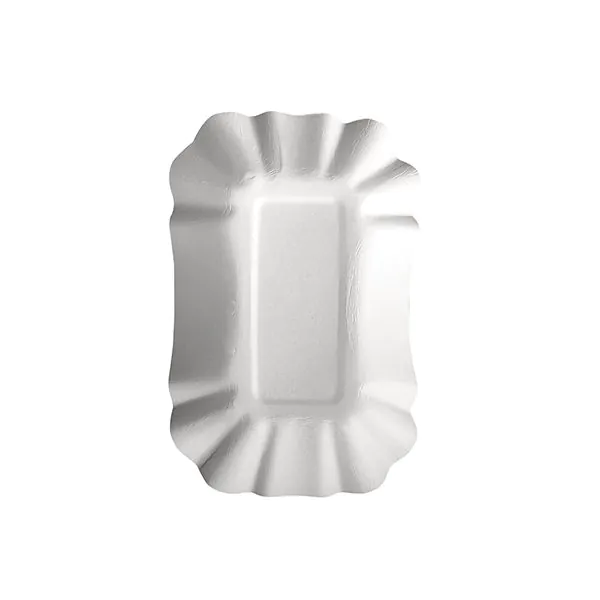 Pappschalen eckig "pure" 9 x 14 x 3 cm weiss - Bild 1