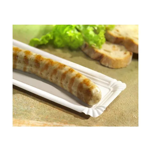 Pappteller eckig "pure", 8 x 21 cm, mit abtrennbarem Anfasser - Bild 2