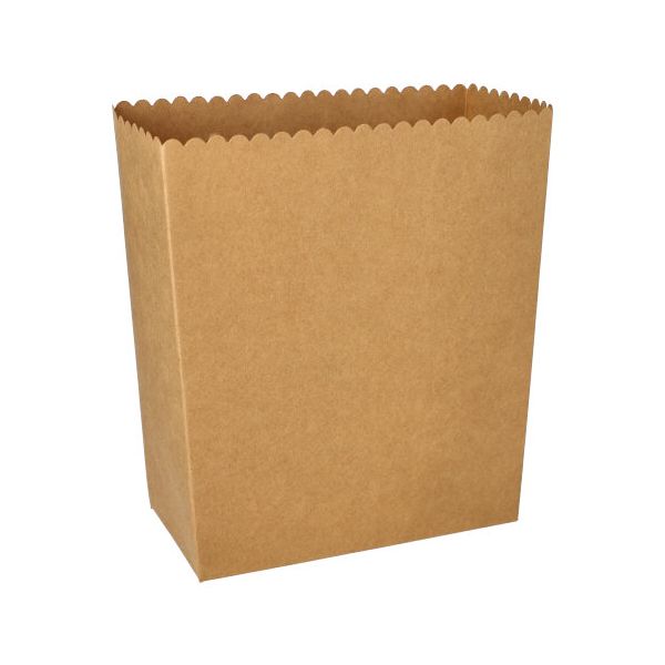Popcorn-Boxen aus Pappe "pure" eckig 19,2 x 15,8 x 8 cm, groß - Bild 1