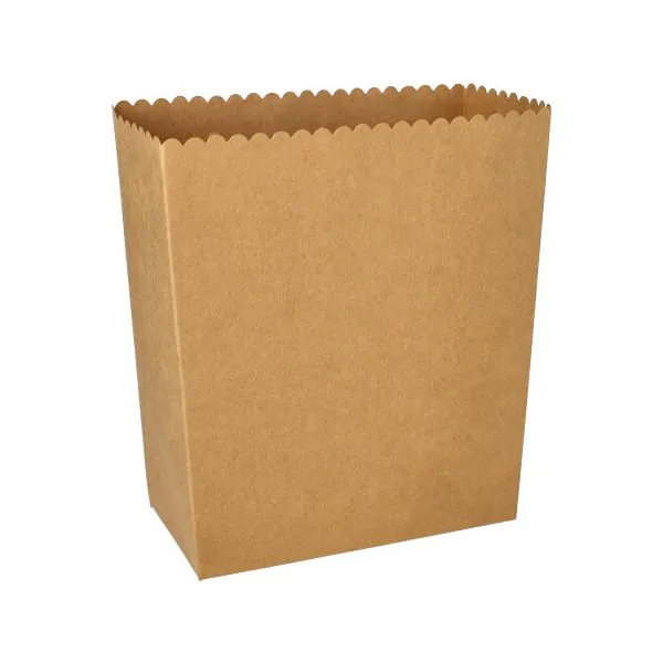 Popcorn-Boxen aus Pappe "pure" eckig 19,2 x 15,8 x 8 cm, groß - Bild 1