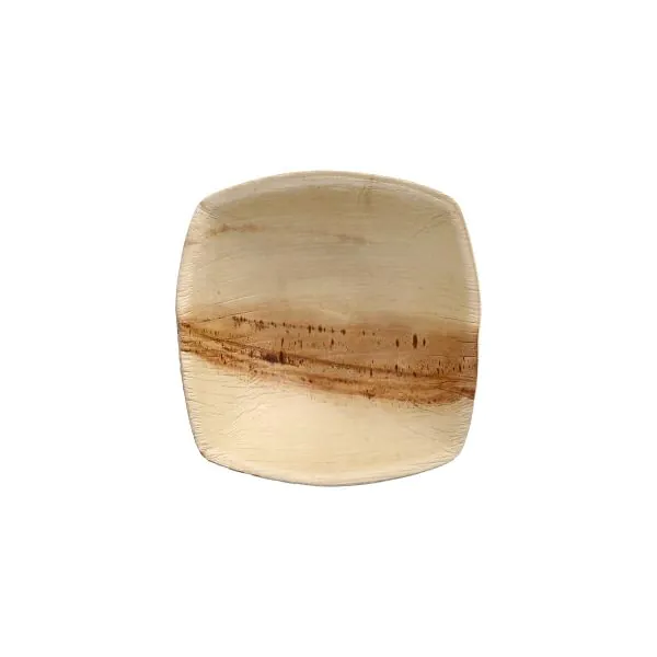 Schalen Palmblatt "pure" 200 ml 14 x 14 cm natur "QUADRATO" - Bild 1