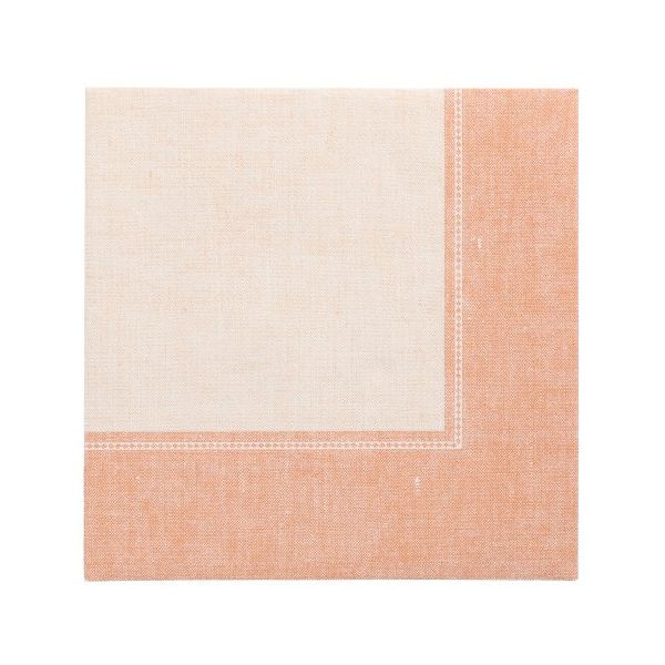 Servietten "ROYAL Collection" 1/4-Falz 40 x 40 cm terracotta "Linum" - Bild 1