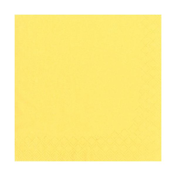 Servietten, gelb 3-lagig 1/4-Falz 33 x 33 cm - Bild 2