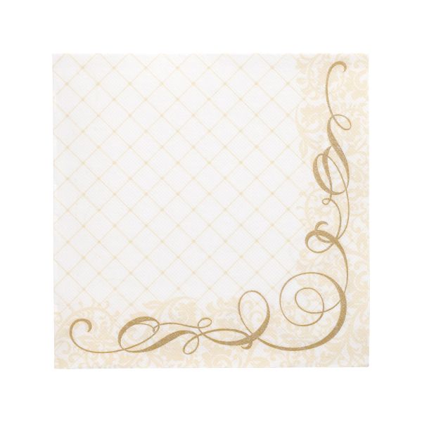 Servietten, gold  "ROYAL Collection" 1/4-Falz 40 x 40 cm "Megan" - Bild 1