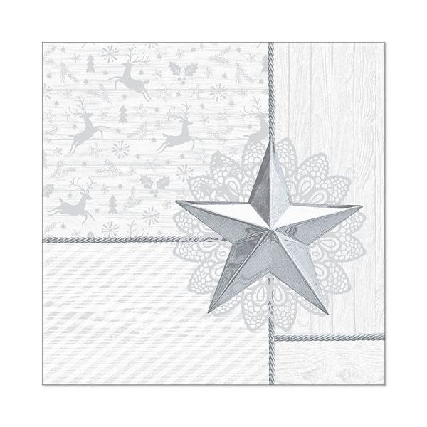 Servietten, weiss "ROYAL Collection" 1/4-Falz 40 x 40 cm "Rising Star" - Bild 1