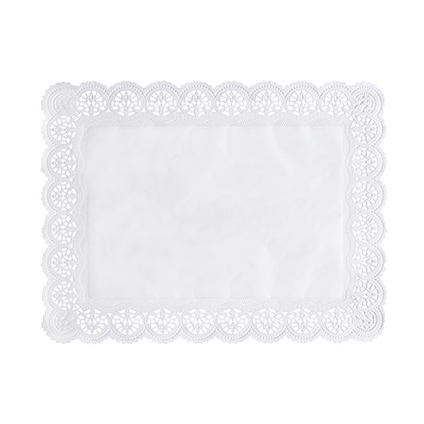 Spitzenpapiere eckig 40 x 30 cm weiss - Bild 1