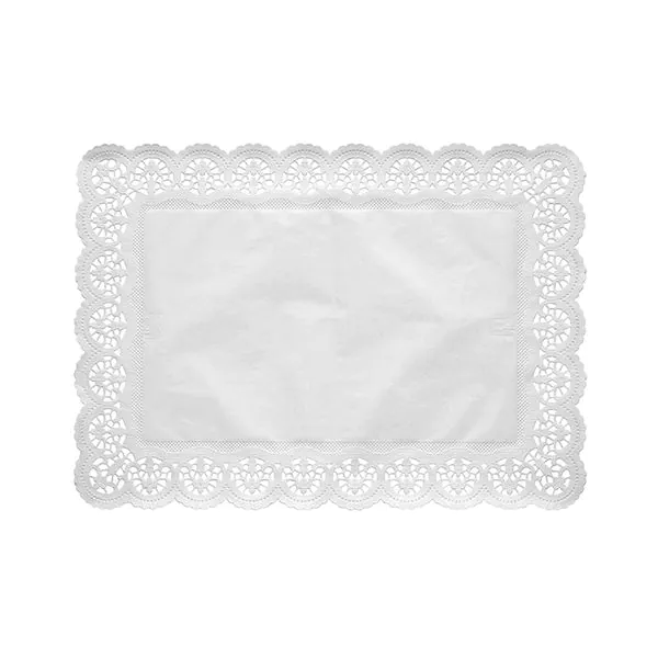 Spitzenpapiere eckig 53 x 32,5 cm weiss - Bild 1