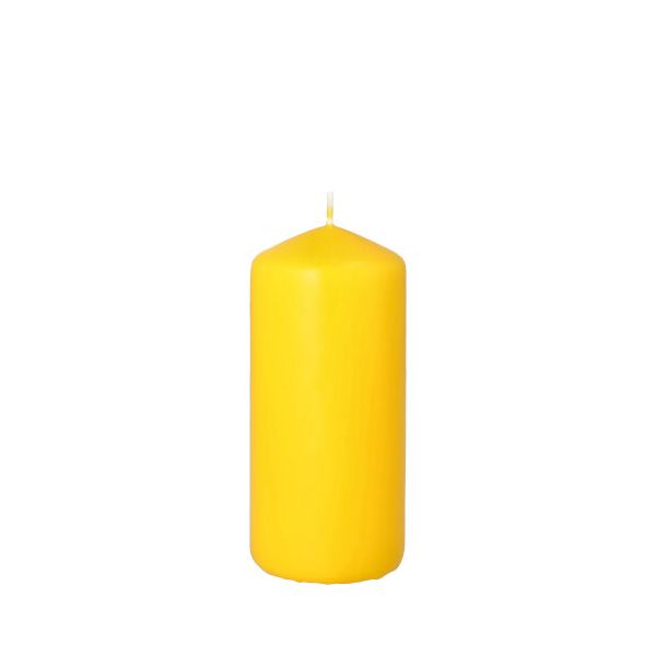 Stumpenkerzen goldgelb Ø 60 mm · 130 mm - Bild 1