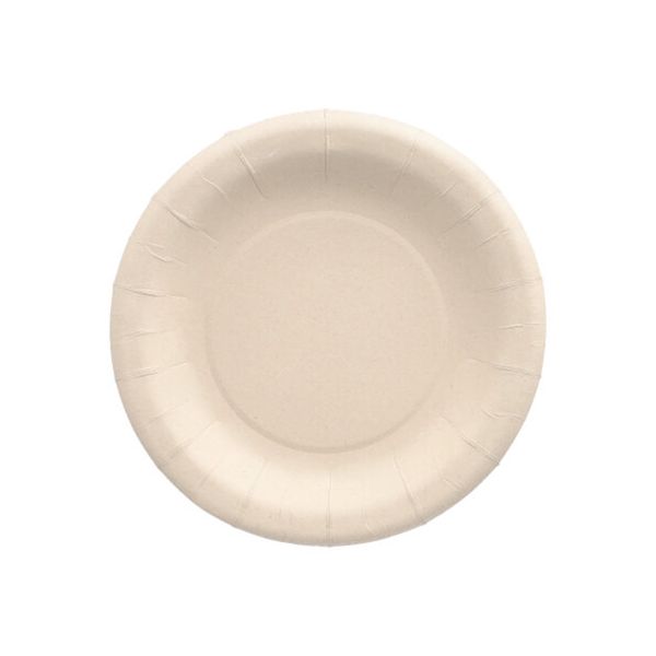 Teller aus Agrarresten "pure" rund Ø 18 cm weiss - Bild 1
