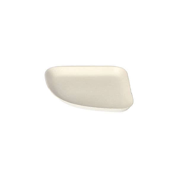 Teller aus Zuckerrohr "pure" 13 x 13 cm weiss "Belle Vie, Ligne Carrée" - Bild 1