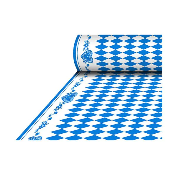 Tischdecke aus Airlaid, stoffähnlich, 25 x 1,18 m "Bayrisch Blau" - Bild 1