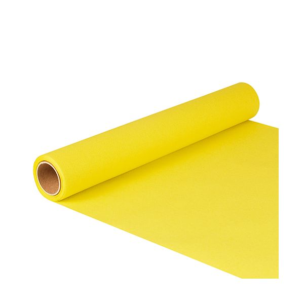 Tissue Tischläufer, gelb "ROYAL Collection" 5 m x 40 cm auf Rolle - Bild 1