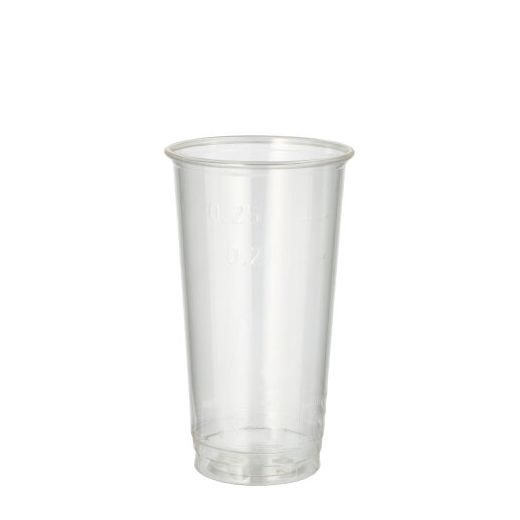 Ölbägare, PLA "pure" 0,2 l Ø 7,05 cm · 12,4 cm glasklar / 0,25 l 1