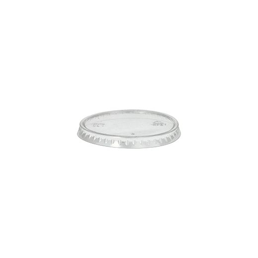 Lock för portionsbägare, rPET "pure" rund Ø 6,5 cm transparent 1