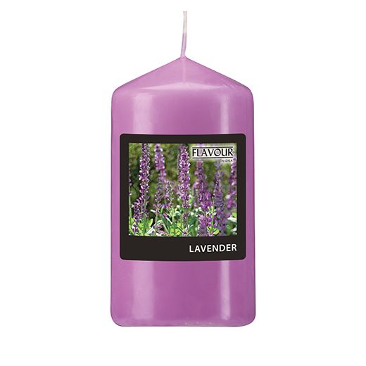 "Flavour by GALA" Blockljus - Doft Ø 58 mm · 110 mm violett - Lavendel 1
