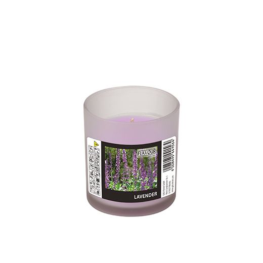 "Flavour by GALA" Doftljus i glas Ø 70 mm · 77 mm violett - Lavendel "Indro" 1