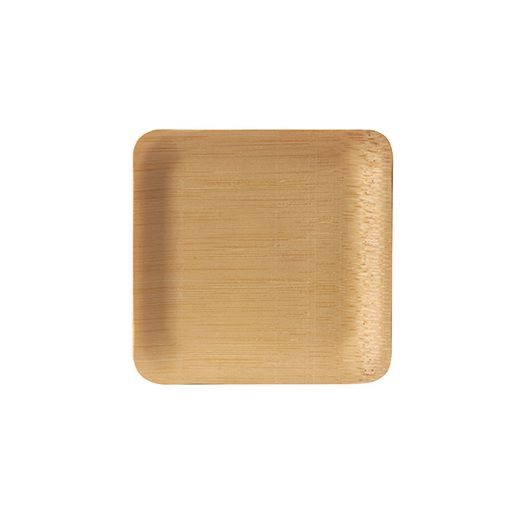 Fingerfood - Tallrik, bambu "pure" kantig 1,5 cm x 8,5 cm x 8,5 cm natur 1