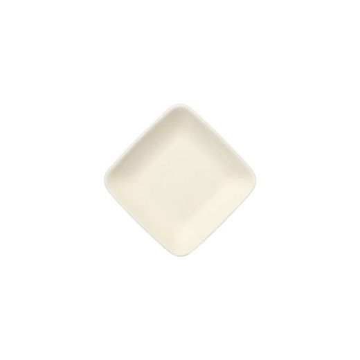 Fingerfood - Teller, sockerrör "pure" kantig 6,5 cm x 6,5 cm vit 1