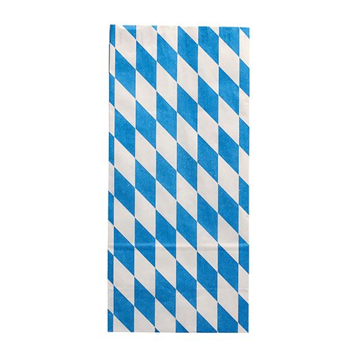 Grillad kyckling påse, Papper med aluminiuminlägg 28 cm x 13 cm x 8 cm "bayersk blå" 1/1 1