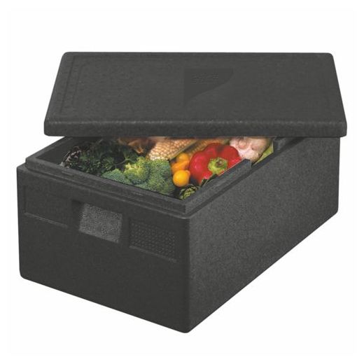 Isolerande transportlådor, EPP 68,5 cm x 48,5 cm x 36 cm svart "Euro-standard" 1