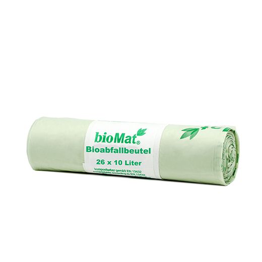 "bioMat" Kompostpåse av stärkelse 10 l 50 cm x 42 cm med handtag 1