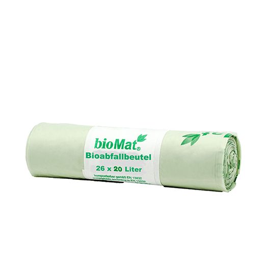 "bioMat" Kompostpåse av stärkelse 20 l 56 cm x 44 cm med handtag 1