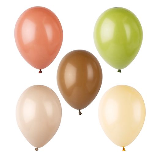 Ballonger Ø 25 cm sorterade färger "Natural" 1