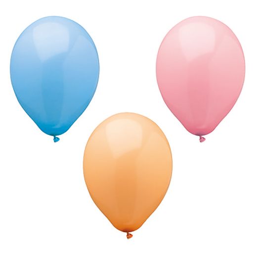 Ballonger Ø 25 cm sorterade färger "Pastel" 1