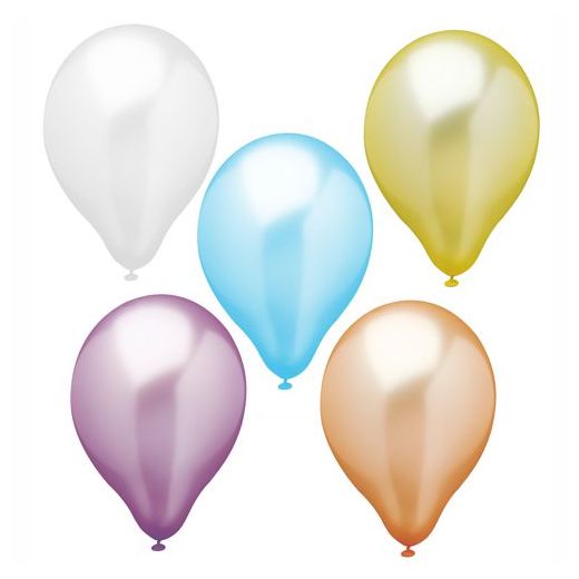 Ballonger Ø 25 cm sorterade färger "Pearly" 1