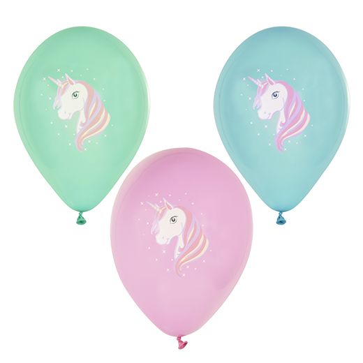 Ballonger Ø 29 cm sorterade färger "Unicorn" 1