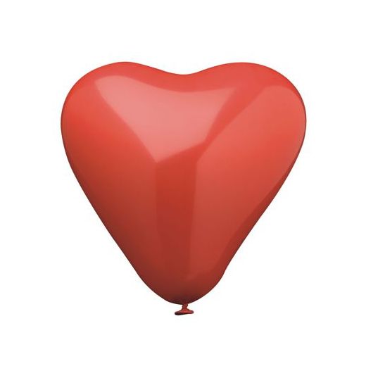 Ballonger Ø 19 cm röd "Hjärta" medium 1