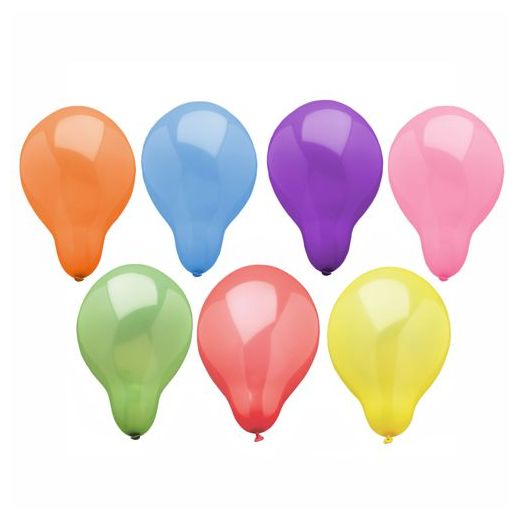 Ballonger runt Ø 19 cm sorterade färger 1