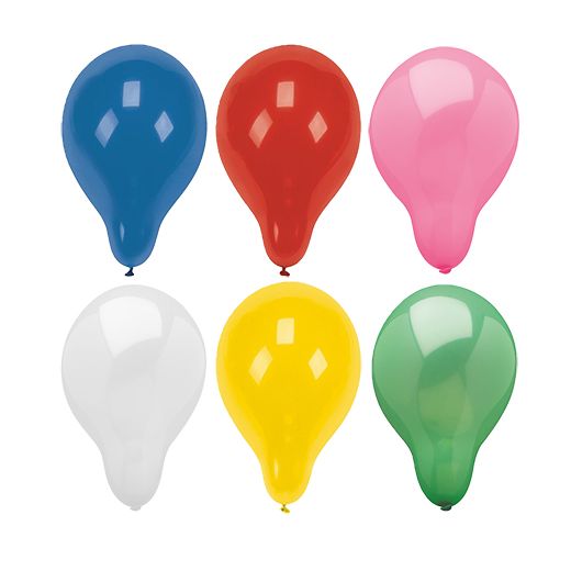 Ballonger rund Ø 28 cm sorterade färger 1
