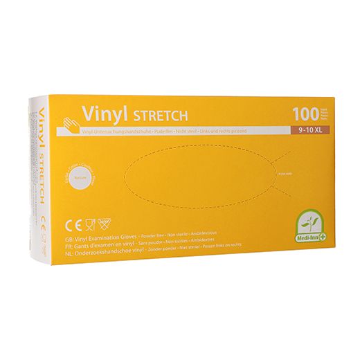 "Medi-Inn®" Handskar, Vinyl, opudrade "Stretch" Storlek XL 1